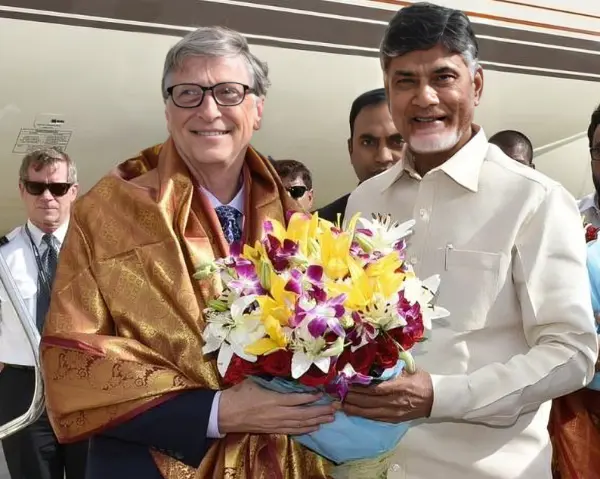 गन्नवरम एयरपोर्ट पर भव्य स्वागत